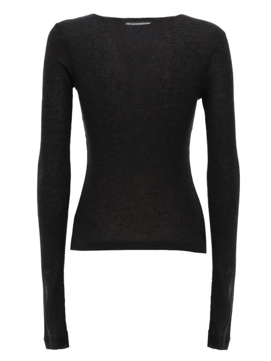 26SS JW앤더슨 긴팔 티셔츠 JO0292 PG1904972 CHARCOAL - JW ANDERSON