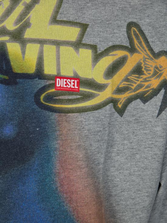 26SS 디젤 반팔 티셔츠 A204230PLAT 9CB GRIGIO - DIESEL