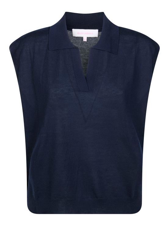 26SS 앱솔루트 캐시미어 민소매 티셔츠 AF1O000LYC000 NAVY BLU