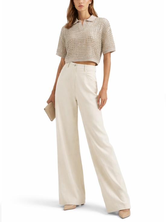 26SS 브루넬로 쿠치넬리 폴로 티셔츠 MCBR11805 C3999 BEIGE - BRUNELLO CUCINELLI