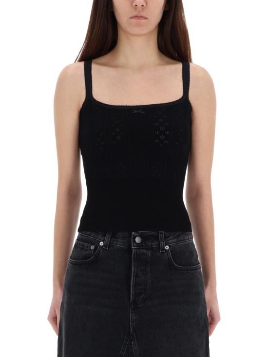 26SS JW앤더슨 민소매 티셔츠 KW1469 YN0309999 BLACK - JW ANDERSON