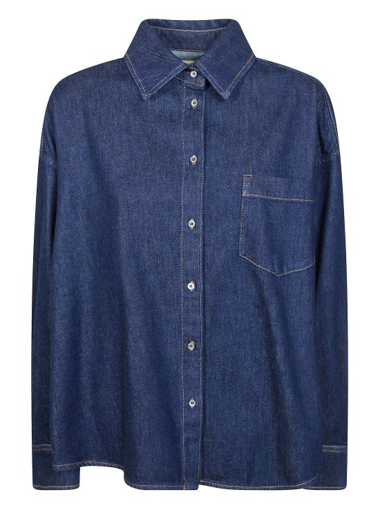 26SS 위켄드막스마라 셔츠 2615111011600 001 AZZURRO