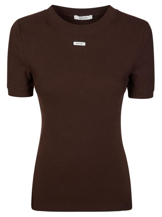 26SS 엔타이어 스튜디오 반팔 티셔츠 ESSS26TT01876 6239 MARRONE