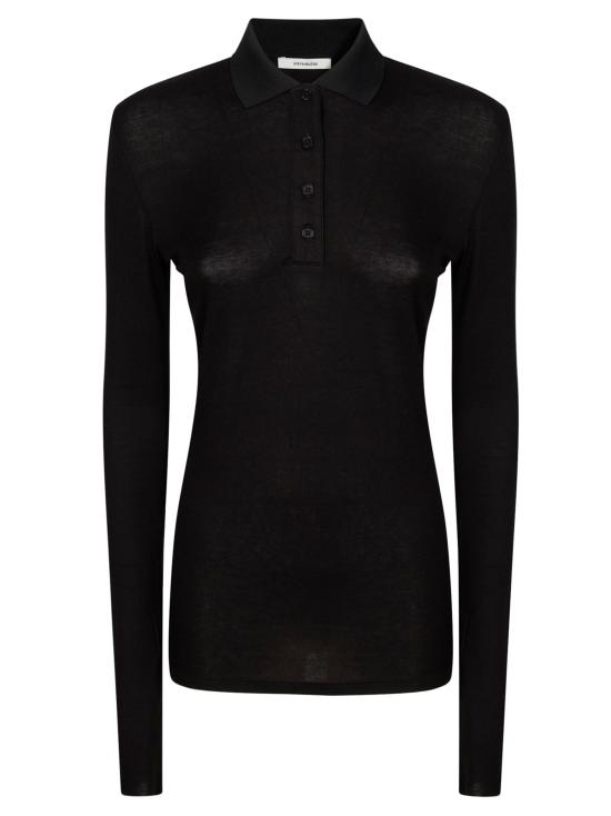 26SS 엔타이어 스튜디오 폴로 티셔츠 ESSS26PO01241 0015 NERO