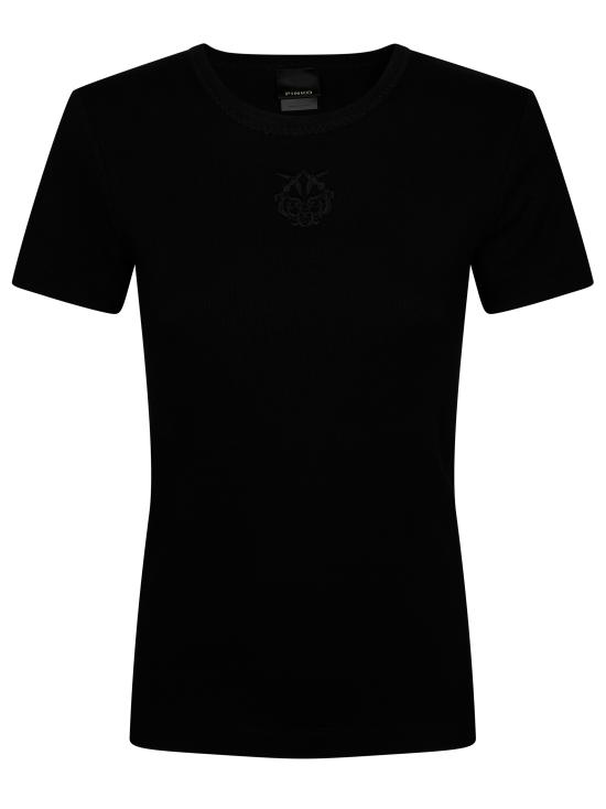 26SS 핑코 반팔 티셔츠 106815A3AL Z99 NERO