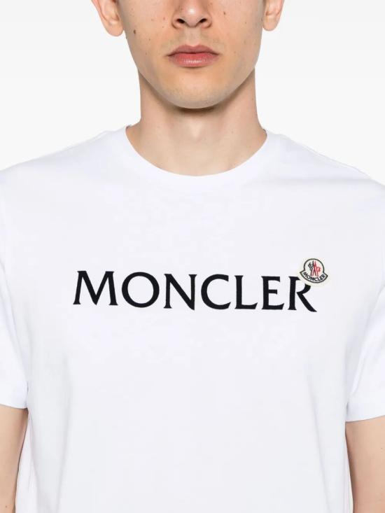 26SS 몽클레어 반팔 티셔츠 L10918C00067 8390T 001 WHITE - MONCLER
