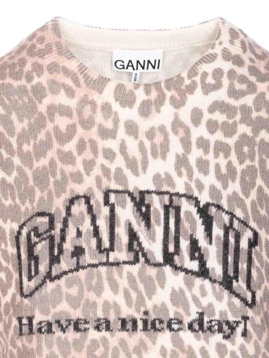25FW 가니 반팔 티셔츠 K2500943 Animal Print - GANNI