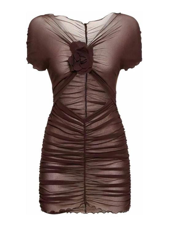  필로소피 미디 스커트 047907180102 Brown