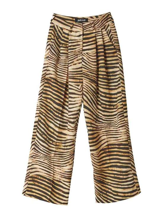 25SS 저스트까발리 수트 팬츠 78PAA112NS600716 Animal Print