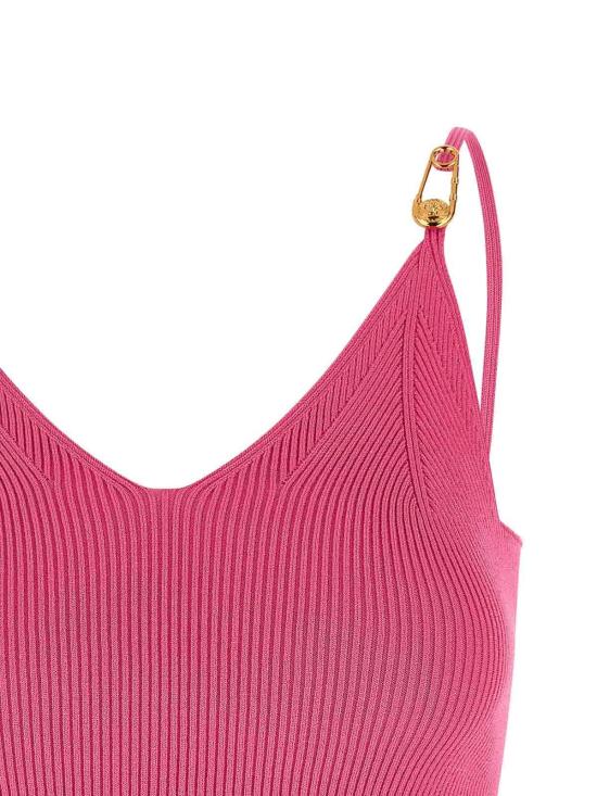 25FW 베르사체 민소매 티셔츠 10177701A126991PV90 Pink - VERSACE