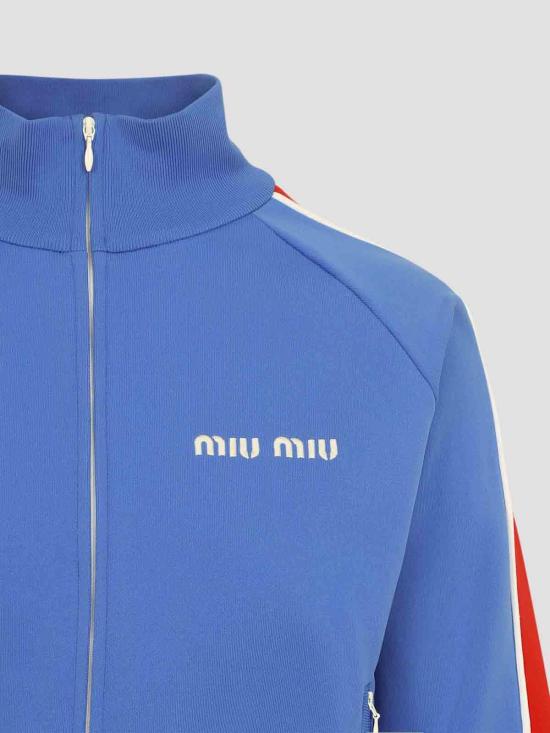 26SS 미우미우 가디건 MMF00VSOOO148OF0Q0U Blue - MIU MIU