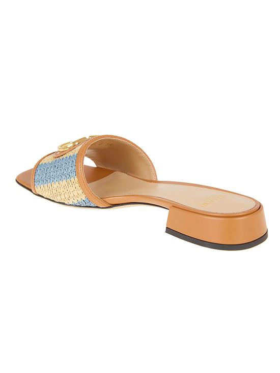 26SS 발렌티노 가라바니 뮬/슬리퍼 WS0LT0 IPL DAF NATURALE AZZURRO ROASTED PECAN - VALENTINO GARAVANI