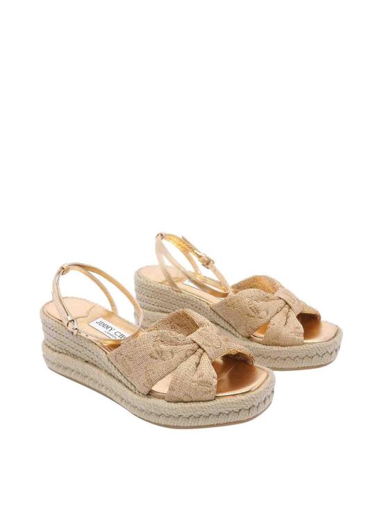 26SS 지미추 스니커즈 AELLAWEDGE60GTJGOLDMIX Beige - JIMMY CHOO