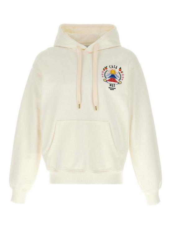 25FW 카사블랑카 후드 티셔츠 MPF25JTP29201CASAWAYMOUNTAIN White