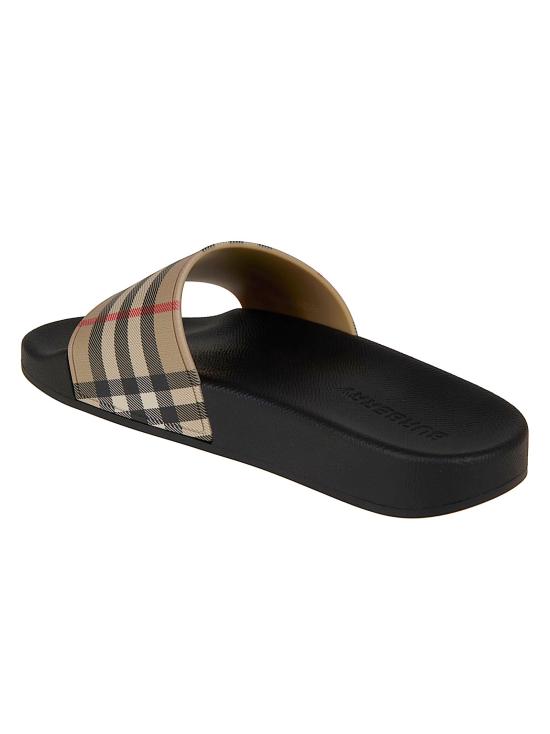 26SS 버버리 체크 패턴 FURLEY 슬라이드 8057037 A7028 ARCHIVE BEIGE IP CHK - BURBERRY