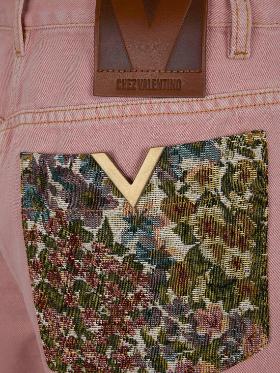 26SS 발렌티노 가라바니 데님 숏팬츠 BDDB8S 9Y9 O45 OLD ROSE - VALENTINO GARAVANI