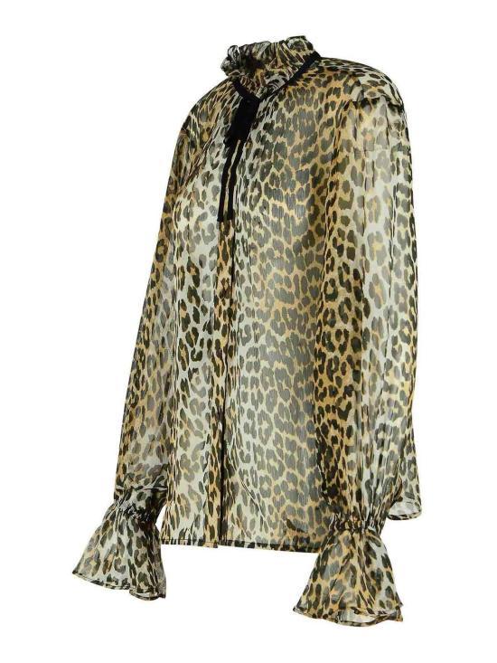 25FW 가니 셔츠 W0570943 Animal Print - GANNI