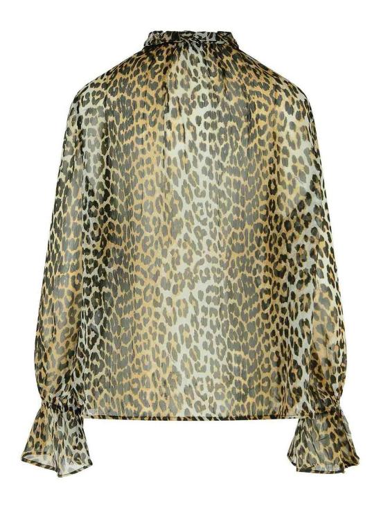 25FW 가니 셔츠 W0570943 Animal Print - GANNI