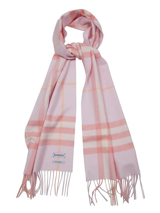 26SS 버버리 체크 캐시미어 스카프 8112635 A4709 SUGAR PINK - BURBERRY