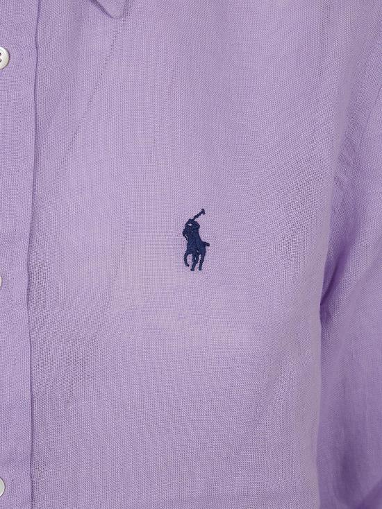 26SS 폴로 랄프로렌 포니 자수 리넨 셔츠 (211970730009) 211970730 513 LIGHT MAUVE - POLO RALPH LAUREN