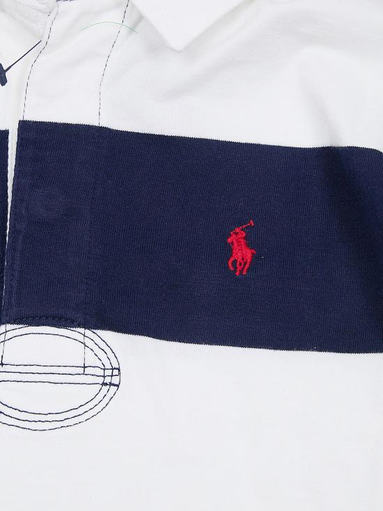 26SS [키즈] 랄프 로렌 셔츠 323932280 001 WHITE CRUISE NAVY - RALPH LAUREN
