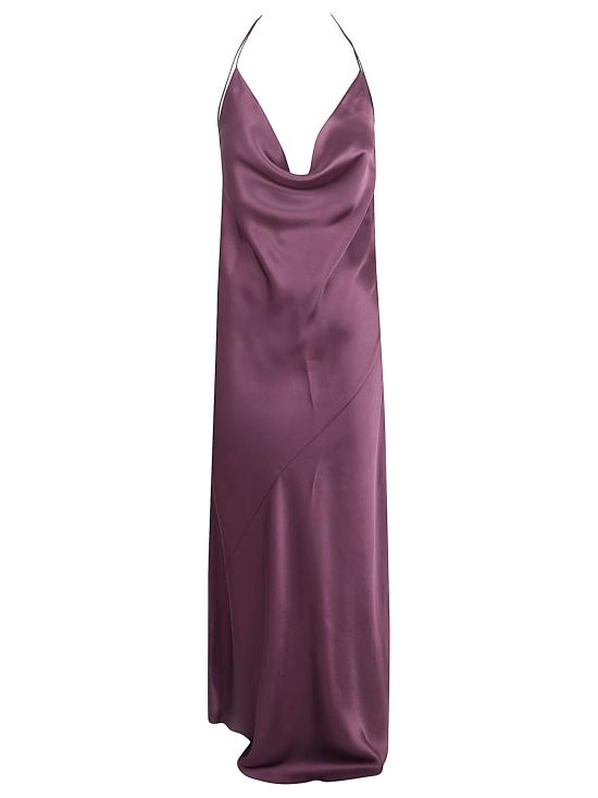 26SS 핑코 롱 원피스 106587 A1Y5 R57 BORDEAUX