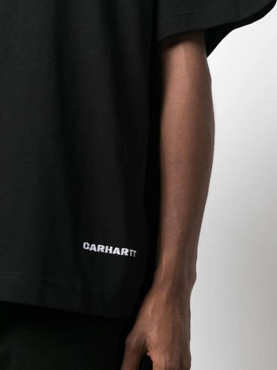 26SS 칼하트 WIP 반팔 티셔츠 I031373 0D2XX BLACK WHITE - CARHARTT WIP