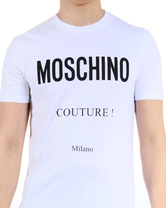 26FW 모스키노 반팔 티셔츠 0708 5239 1001 BIANCO - MOSCHINO