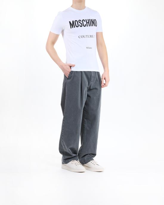 26FW 모스키노 반팔 티셔츠 0708 5239 1001 BIANCO - MOSCHINO