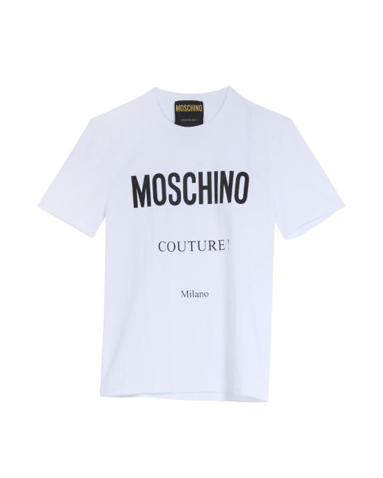 26SS 모스키노 반팔 티셔츠 0708 5239 1001 BIANCO