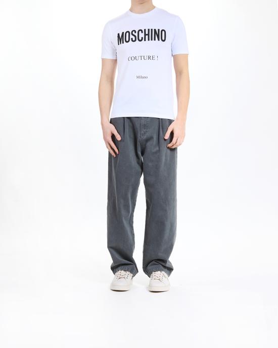 26FW 모스키노 반팔 티셔츠 0708 5239 1001 BIANCO - MOSCHINO