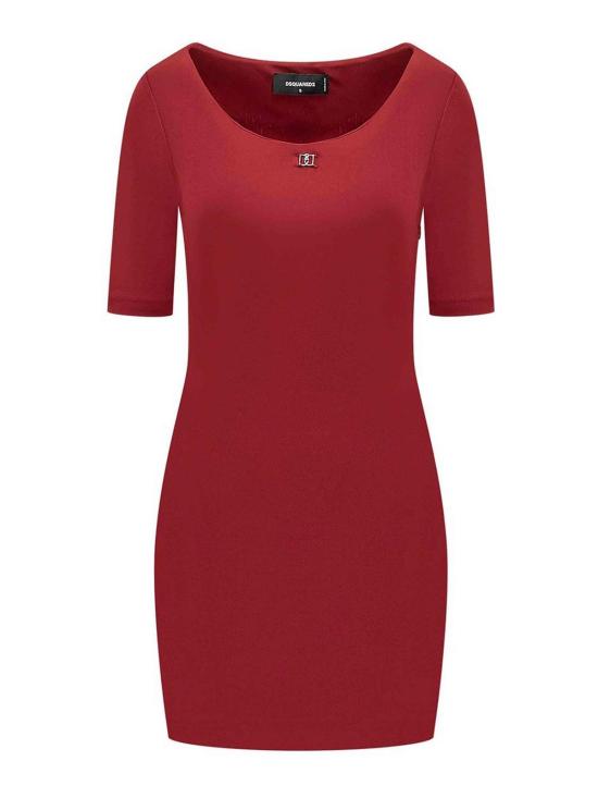  디스퀘어드2 미디 스커트 S75CV0849S24588305 Red