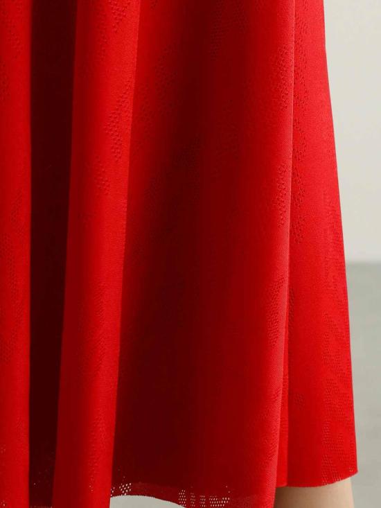  발렌시아가 미디 스커트 647644TJV326361 Red - BALENCIAGA