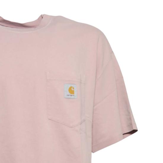 26SS 칼하트 WIP 숏슬리브 허드슨 포켓 티셔츠 I035140 1XF5F Pink - CARHARTT WIP
