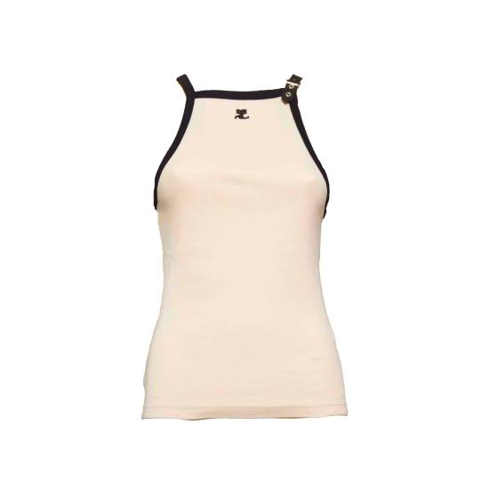 26SS 쿠레쥬 민소매 티셔츠 124JDE067JS0070 B093 Beige