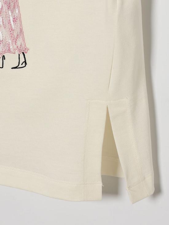 26SS [키즈] 미소니 티셔츠 MY8B01Z3672 102RS Ivory - MISSONI