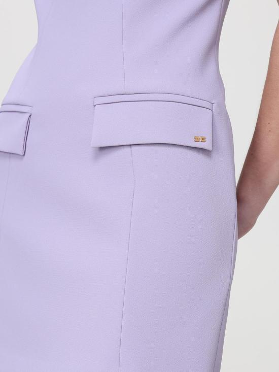 26SS 엘리자베타프랜치 롱 원피스 AB92661E2 EV7 Lilac - ELISABETTA FRANCHI