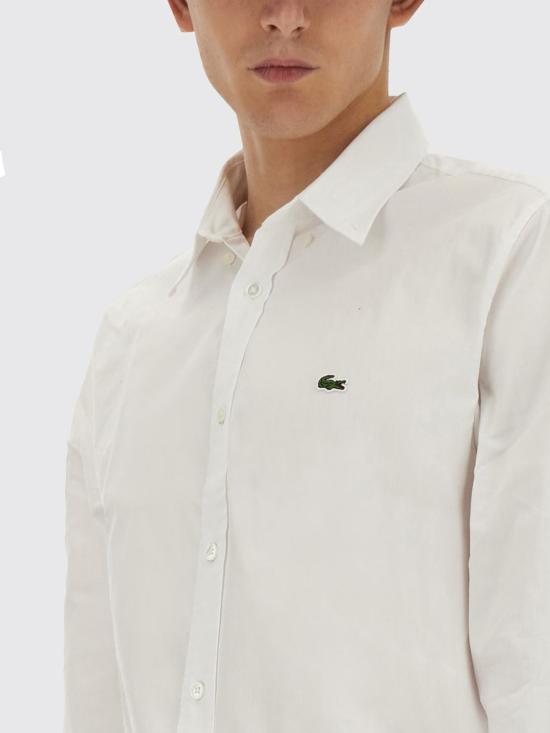 26SS 라코스테 레귤러 핏 프리미엄 코튼 셔츠 CH2933 001 White - LACOSTE