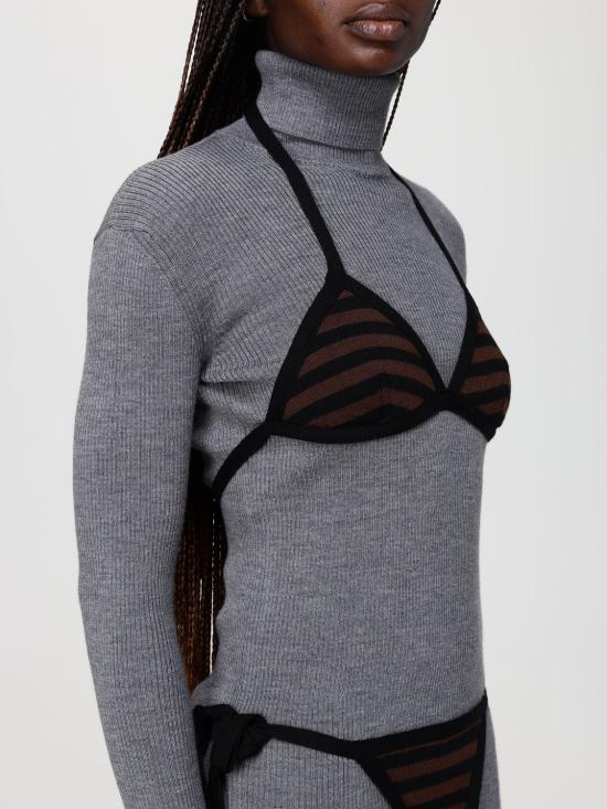 26SS 모스키노 스웨터 09270500 2497 Grey - MOSCHINO