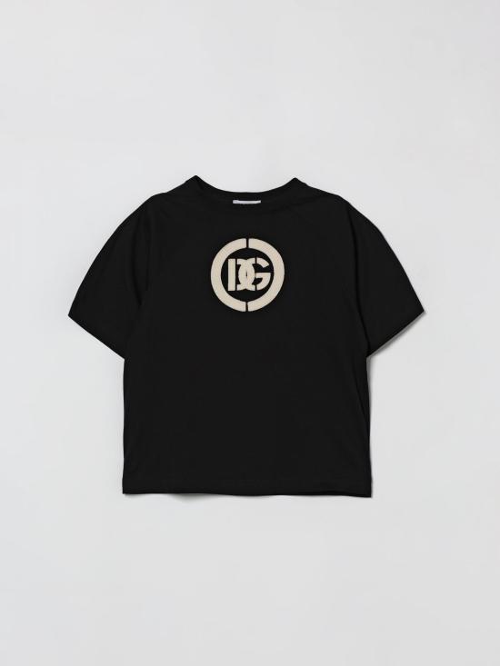 26SS [키즈] 돌체앤가바나 티셔츠 L4JTJRG7PTJ N0000 Black