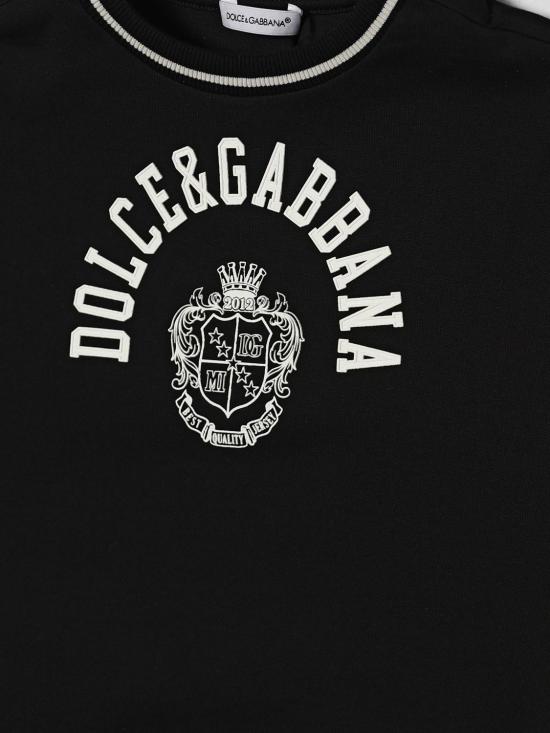 26SS [키즈] 돌체앤가바나 티셔츠 L4JTHVG7PTO N0000 Black - DOLCE & GABBANA