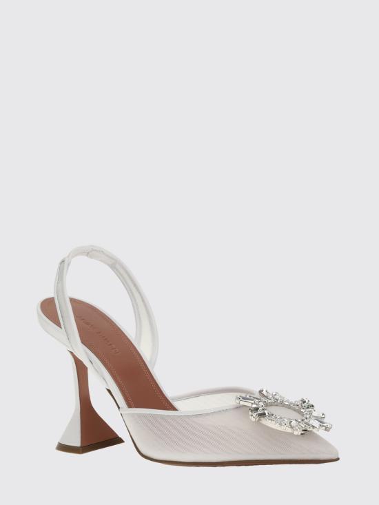 26SS 아미나 무아디 힐/펌프스 13S362832BEG White - AMINA MUADDI