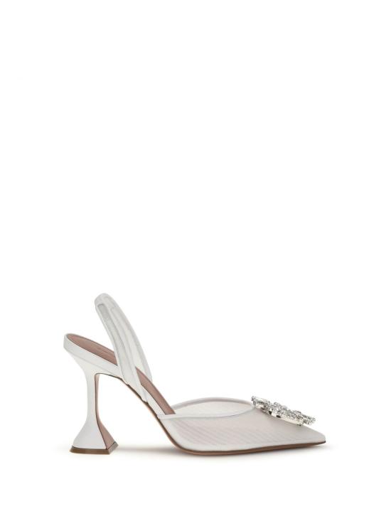 26SS 아미나 무아디 힐/펌프스 13S362832BEG White - AMINA MUADDI