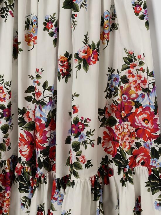 26SS [키즈] 돌체앤가바나 스커트 L55I53HS5UU HA5ZO White - DOLCE & GABBANA