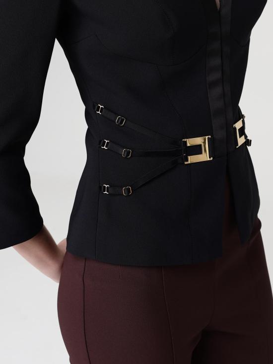 26SS 엘리자베타프랜치 수트 자켓 GI20261E2 110 Black - ELISABETTA FRANCHI