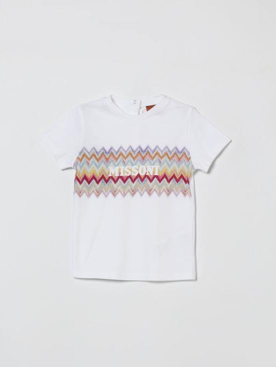 26SS [키즈] 미소니 티셔츠 MY8031Z3672 100MC White