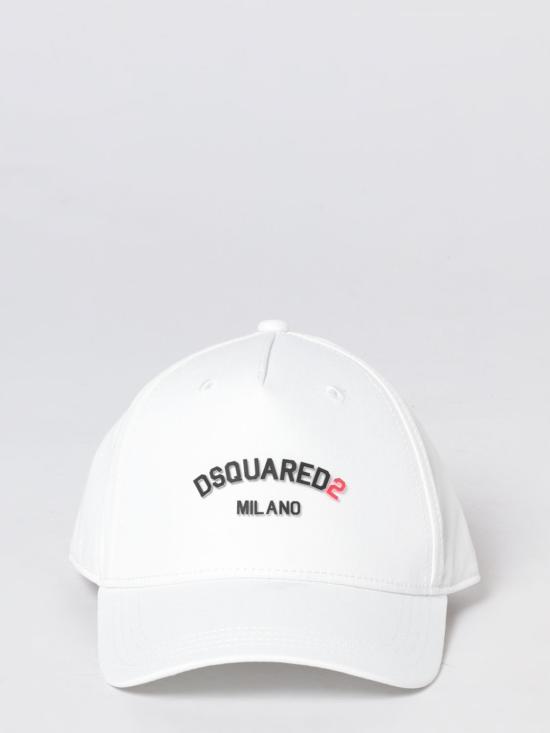 26SS [키즈] 디스퀘어드2 모자 DQ3255D00YT DQ100 White - DSQUARED2