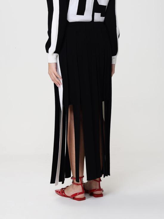 26SS 모스키노 롱 스커트 01850500 1555 Black - MOSCHINO