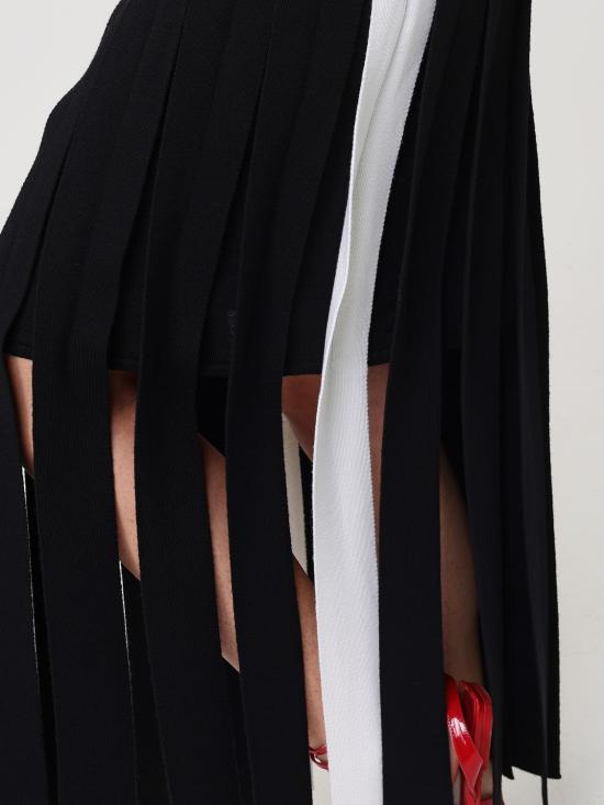 26SS 모스키노 롱 스커트 01850500 1555 Black - MOSCHINO