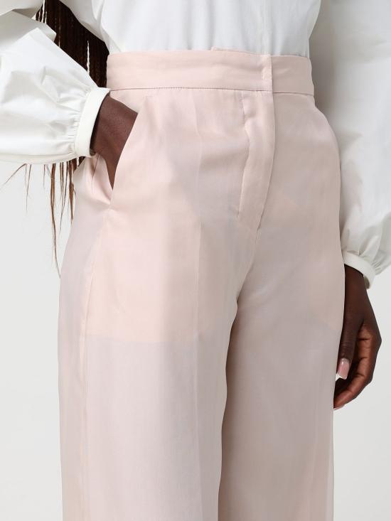 26SS 막스마라 Mxeolivi 실크 오간자 레이어드 팬츠 2611131044600 002 Dust - MAX MARA